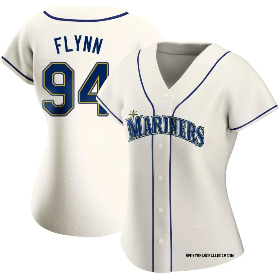 Michael Flynn Women's Seattle Mariners Cream Authentic Alternate Jersey