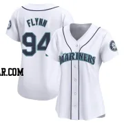 Michael Flynn Women's Seattle Mariners White Limited Home Jersey