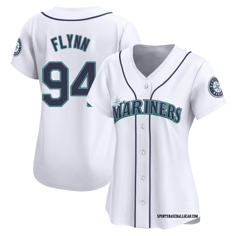 Michael Flynn Women's Seattle Mariners White Limited Home Jersey