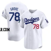 Michael Grove Men's Los Angeles Dodgers White Limited 2024 World Tour Seoul Series Home Jersey