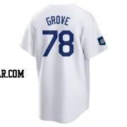 Michael Grove Youth Los Angeles Dodgers White Replica 2024 World Tour Seoul Series Home Jersey