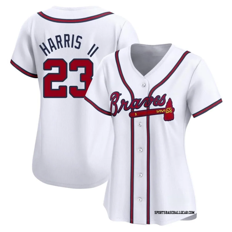 Michael Harris II Women's Atlanta Braves White Limited Home Jersey