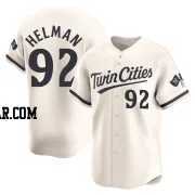 Michael Helman Men's Minnesota Twins Cream Limited Alternate Jersey