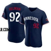 Michael Helman Men's Minnesota Twins Navy Authentic Alternate Jersey