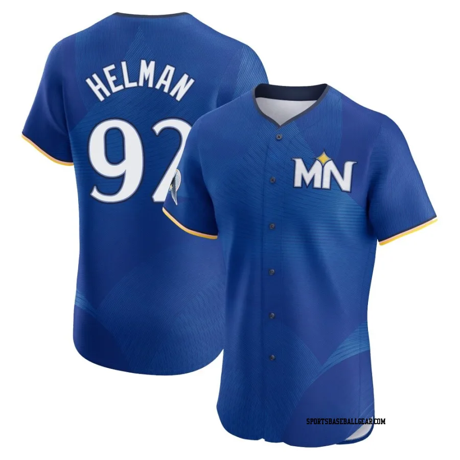 Michael Helman Men's Minnesota Twins Royal Elite 2024 City Connect Jersey