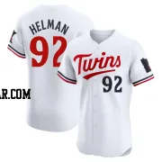 Michael Helman Men's Minnesota Twins White Elite Home Jersey