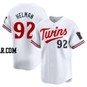 Michael Helman Men's Minnesota Twins White Limited Home Jersey