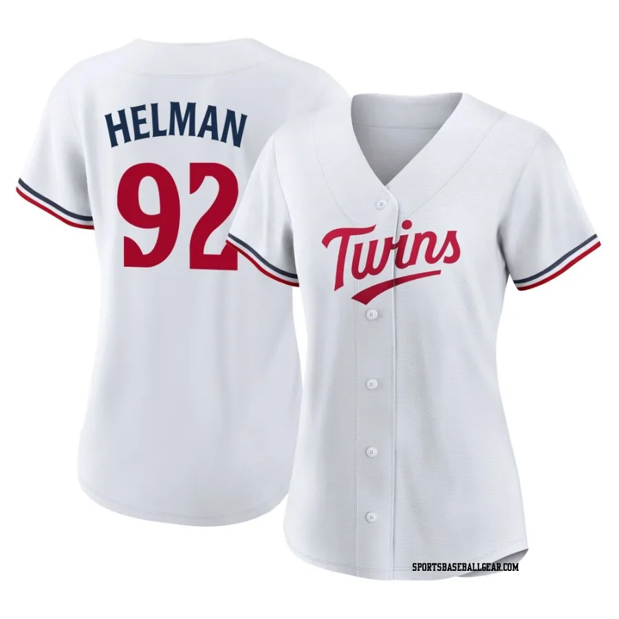 Michael Helman Women's Minnesota Twins White Authentic Home Jersey