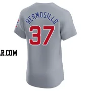 Michael Hermosillo Men's Chicago Cubs Gray Elite Road Jersey