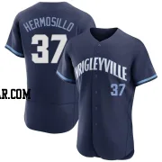 Michael Hermosillo Men's Chicago Cubs Navy Authentic 2021 City Connect Jersey