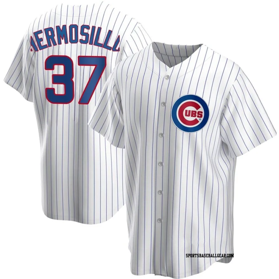 Michael Hermosillo Youth Chicago Cubs White Replica Home Jersey