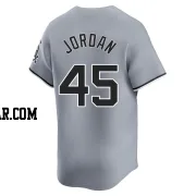 Michael Jordan Men's Chicago White Sox Gray Limited Road Jersey