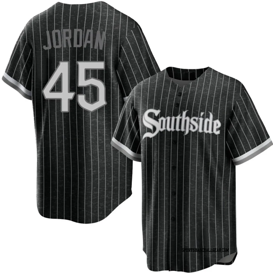 Michael Jordan Youth Chicago White Sox Black Replica 2021 City Connect Jersey