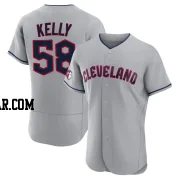 Michael Kelly Men's Cleveland Guardians Gray Authentic Road Jersey