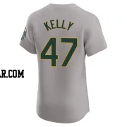 Michael Kelly Men's Oakland Athletics Gray Elite Road Jersey