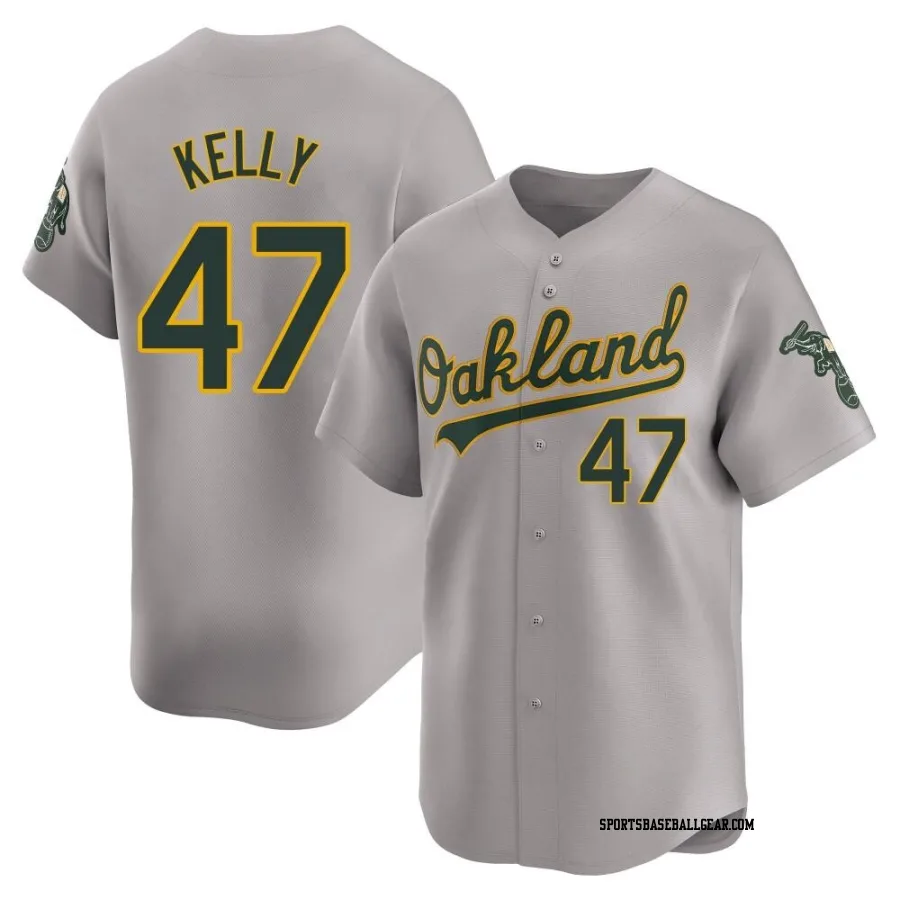 Michael Kelly Men's Oakland Athletics Gray Limited Away Jersey