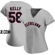 Michael Kelly Women's Cleveland Guardians Gray Authentic Road Jersey