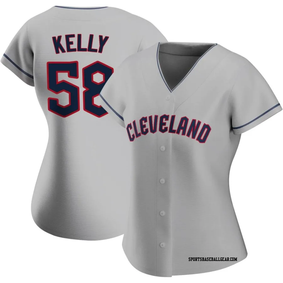 Michael Kelly Women's Cleveland Guardians Gray Authentic Road Jersey