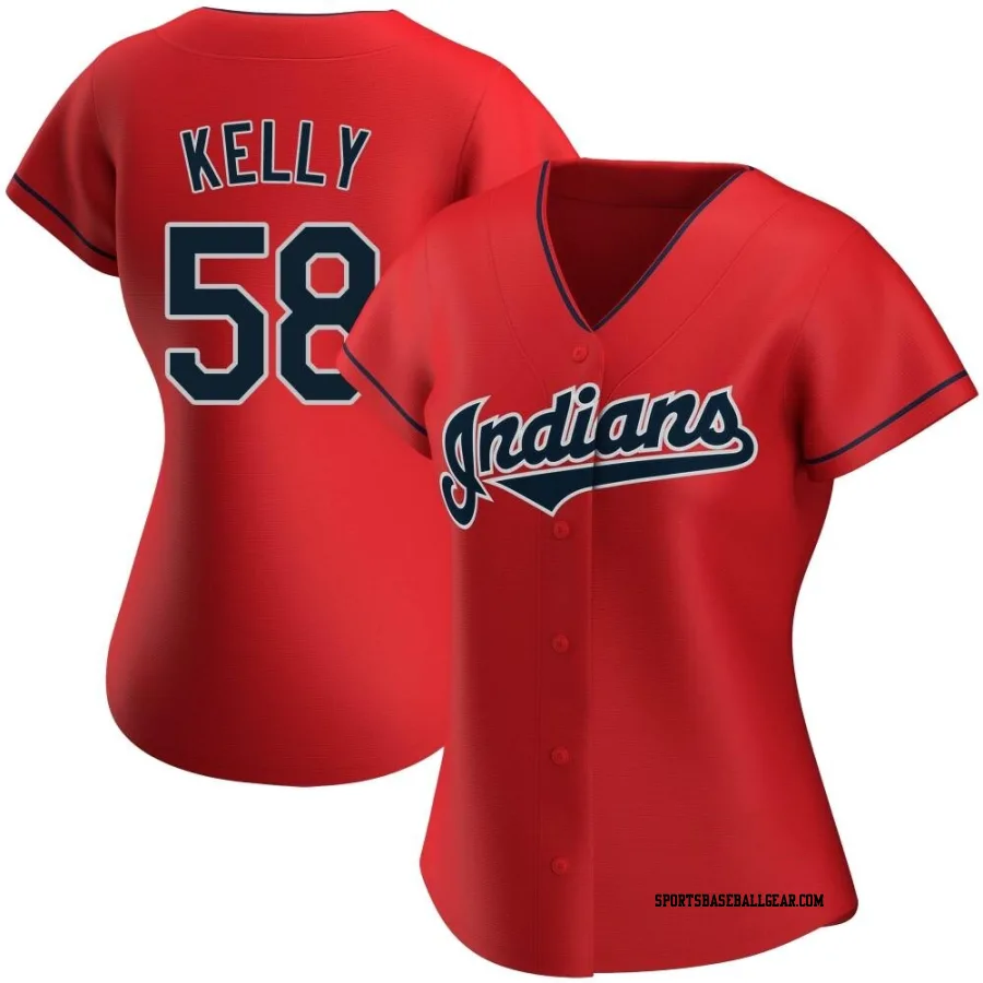 Michael Kelly Women's Cleveland Guardians Red Authentic Alternate Jersey