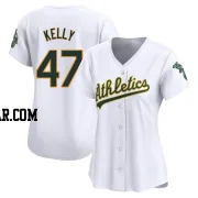 Michael Kelly Women's Oakland Athletics White Limited Home Jersey