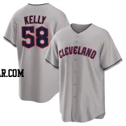 Michael Kelly Youth Cleveland Guardians Gray Replica Road Jersey