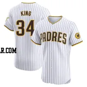 Michael King Men's San Diego Padres White Elite Home Jersey