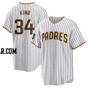 Michael King Men's San Diego Padres White Replica 2024 World Tour Seoul Series Home Jersey