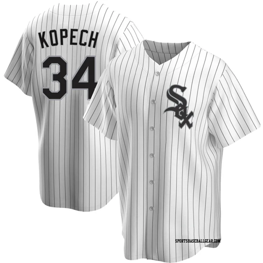 Michael Kopech Men's Chicago White Sox White Replica Home Jersey