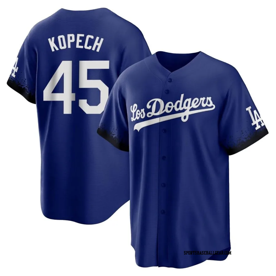 Michael Kopech Men's Los Angeles Dodgers Royal Replica 2021 City Connect Jersey