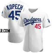 Michael Kopech Men's Los Angeles Dodgers White Authentic Home Jersey