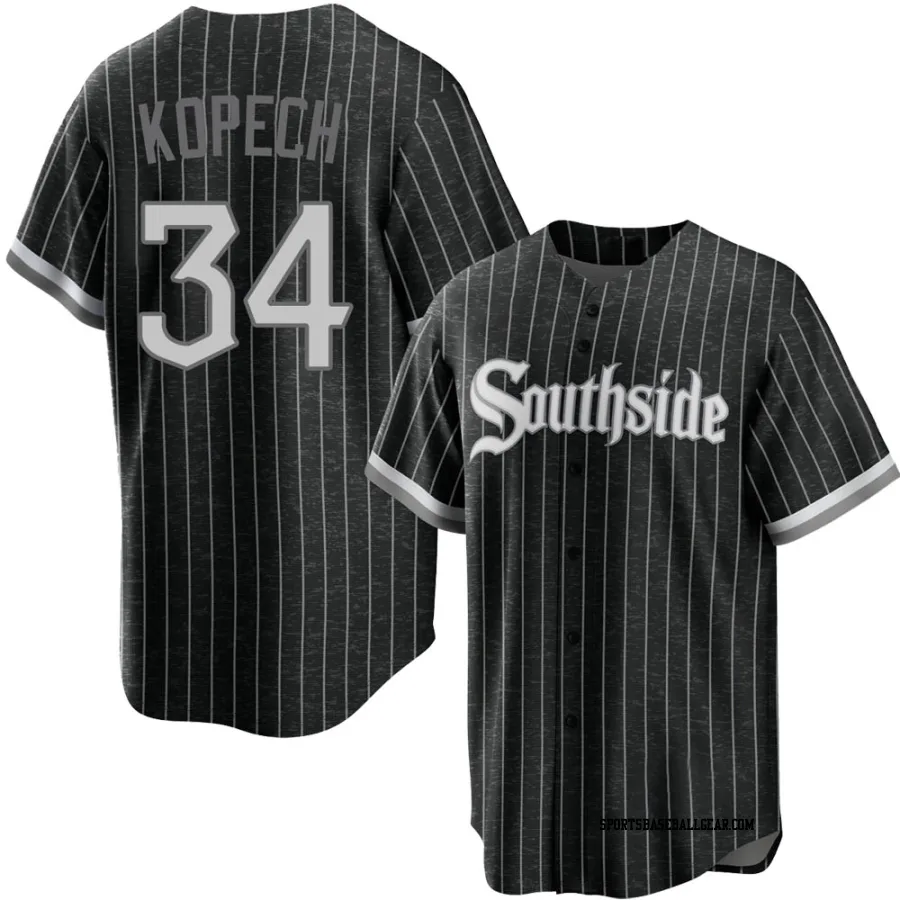 Michael Kopech Youth Chicago White Sox Black Replica 2021 City Connect Jersey