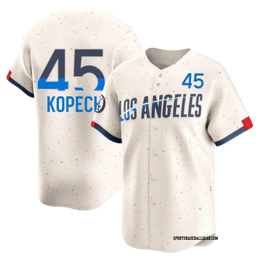 Michael Kopech Youth Los Angeles Dodgers Cream Limited 2024 City Connect Jersey