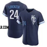 Michael Lorenzen Men's Kansas City Royals Navy Authentic 2022 City Connect Jersey