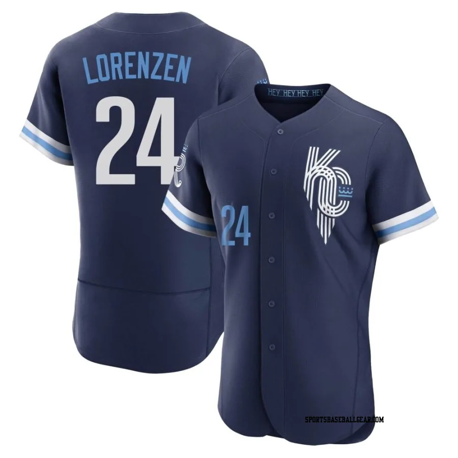 Michael Lorenzen Men's Kansas City Royals Navy Authentic 2022 City Connect Jersey