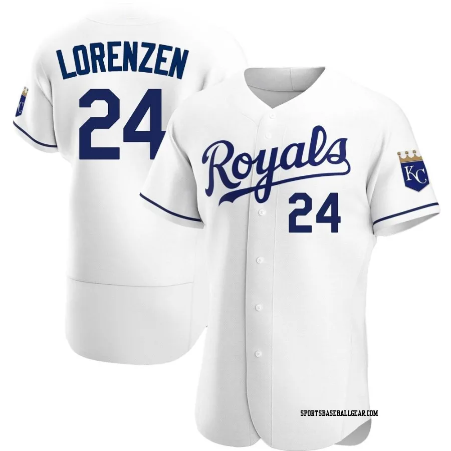 Michael Lorenzen Men's Kansas City Royals White Authentic Home Jersey