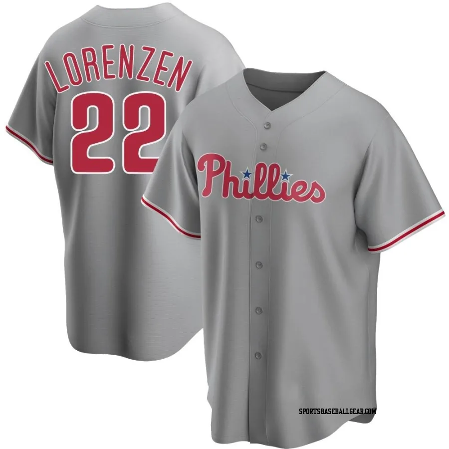 Michael Lorenzen Men's Philadelphia Phillies Gray Replica Road Jersey