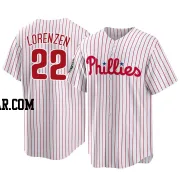 Michael Lorenzen Men's Philadelphia Phillies White Replica 2022 World Series Home Jersey