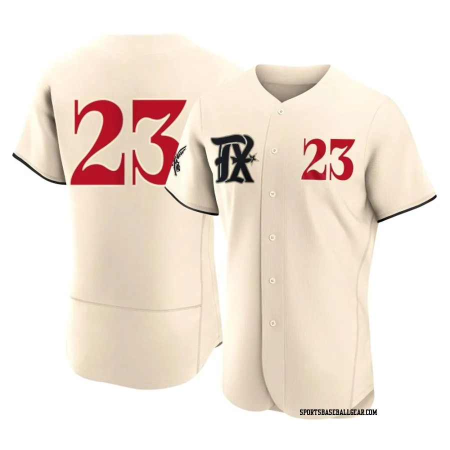 Michael Lorenzen Men's Texas Rangers Cream Authentic 2023 City Connect Jersey