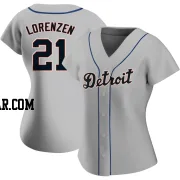 Michael Lorenzen Women's Detroit Tigers Gray Authentic Road Jersey