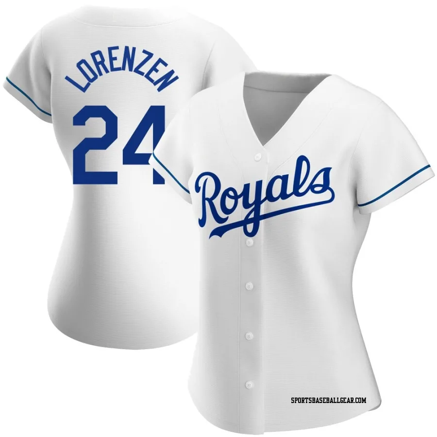 Michael Lorenzen Women's Kansas City Royals White Replica Home Jersey