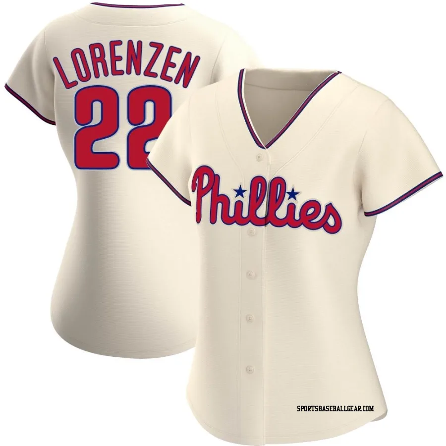 Michael Lorenzen Women's Philadelphia Phillies Cream Authentic Alternate Jersey