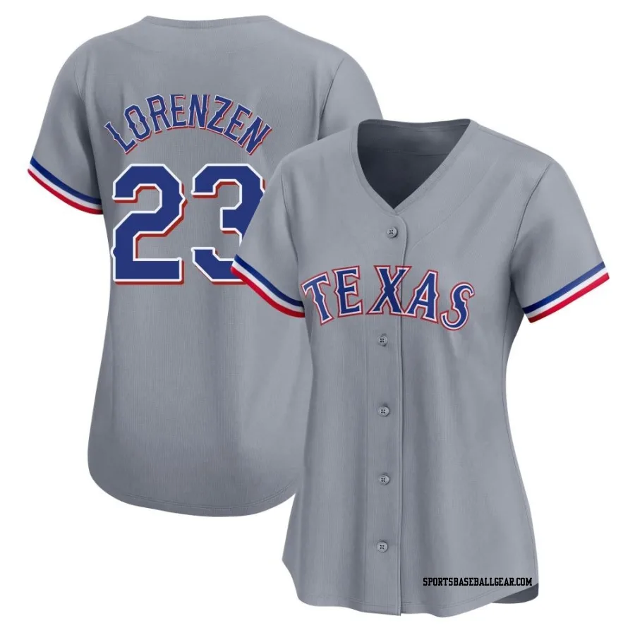 Michael Lorenzen Women's Texas Rangers Gray Limited Away Jersey