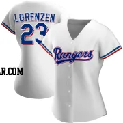 Michael Lorenzen Women's Texas Rangers White Replica Home Jersey