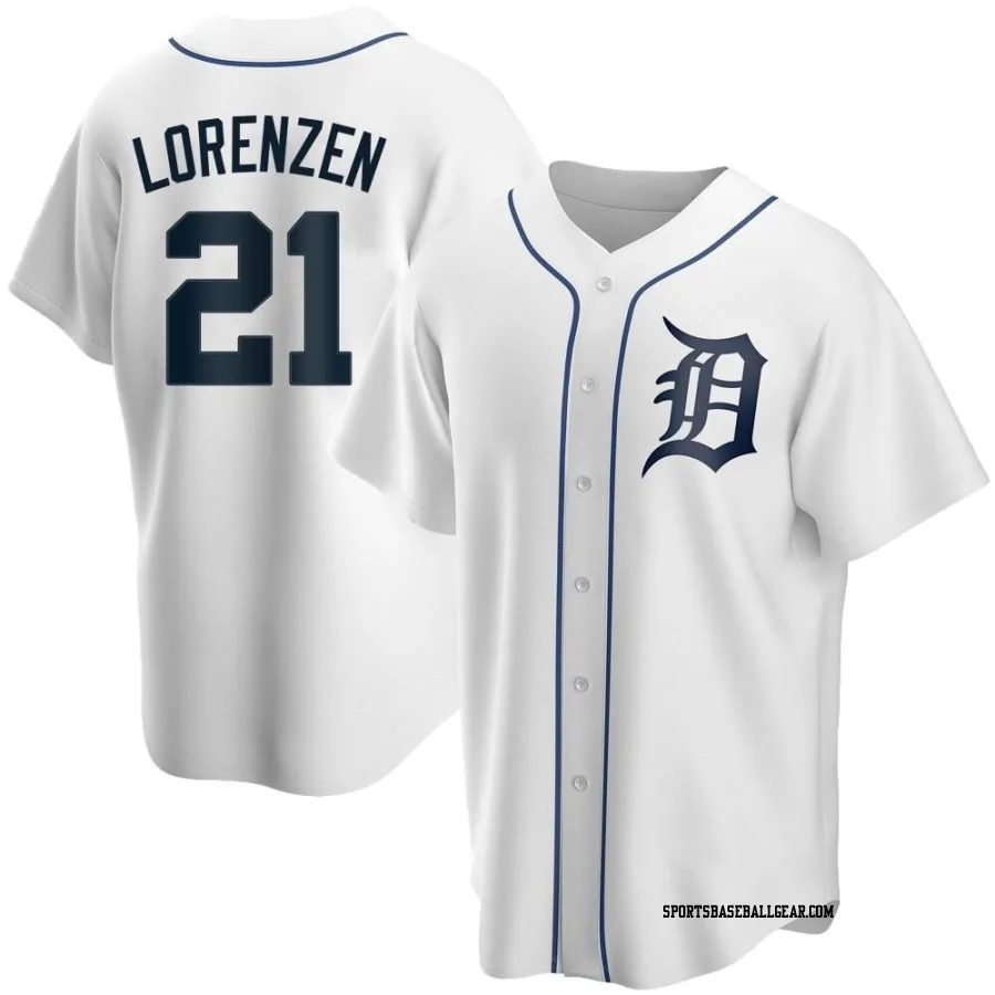 Michael Lorenzen Youth Detroit Tigers White Replica Home Jersey