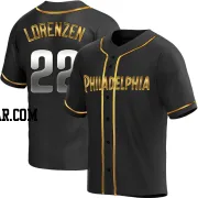 Michael Lorenzen Youth Philadelphia Phillies Black Golden Replica Alternate Jersey