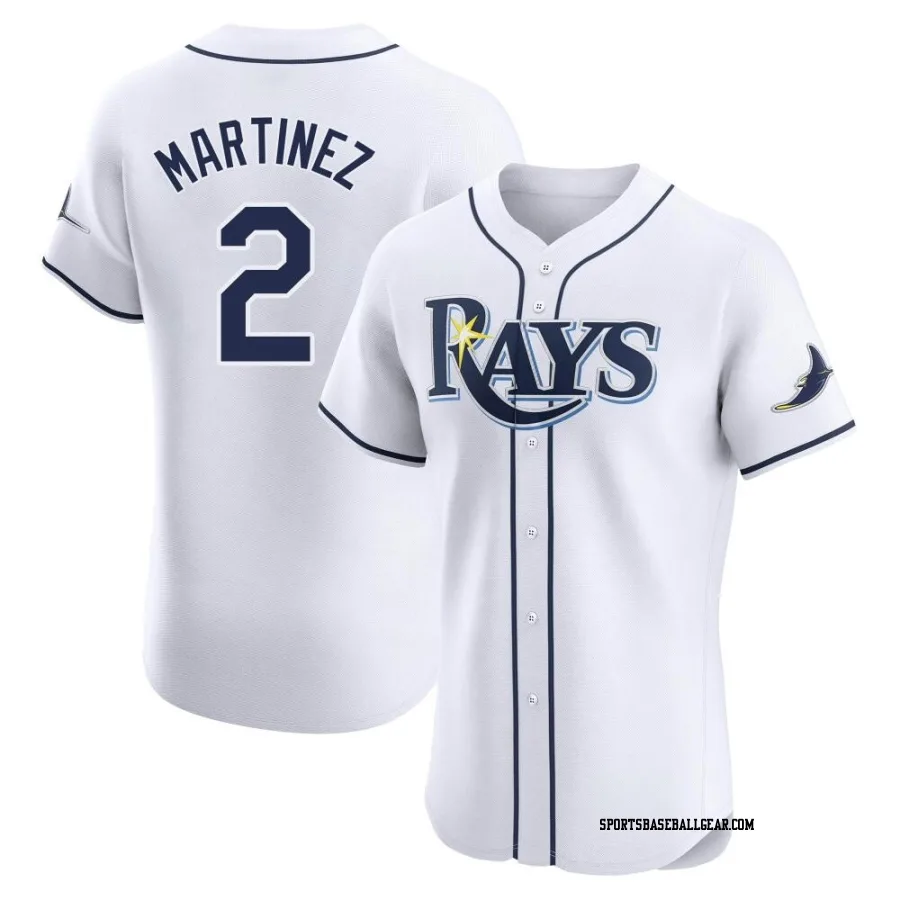 Michael Martinez Men's Tampa Bay Rays White Elite Home Jersey