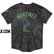 Michael Martinez Toddler Tampa Bay Rays Charcoal Limited 2024 City Connect Jersey