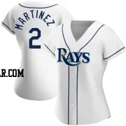 Michael Martinez Women's Tampa Bay Rays White Authentic Home Jersey