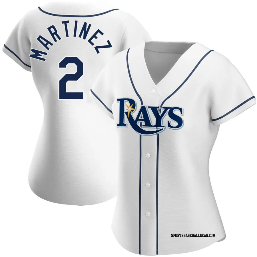 Michael Martinez Women's Tampa Bay Rays White Authentic Home Jersey