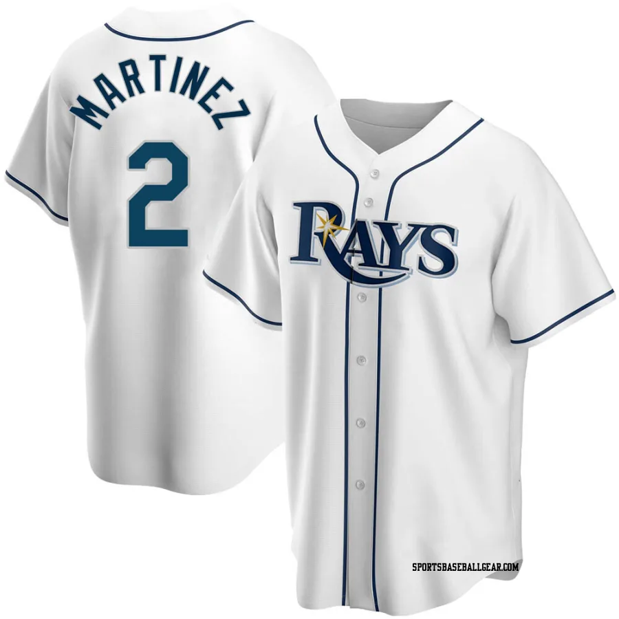 Michael Martinez Youth Tampa Bay Rays White Replica Home Jersey